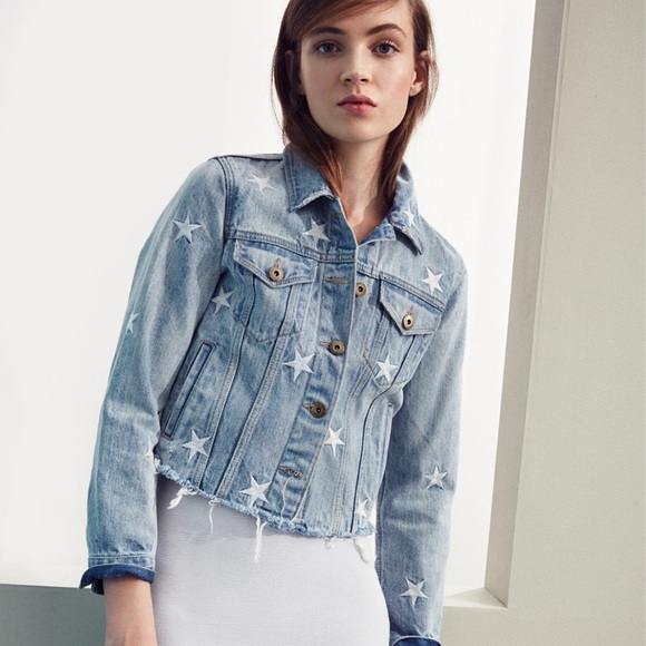 Pistola Blue Jean Jacket with White Star Accents - Picture 3 of 13